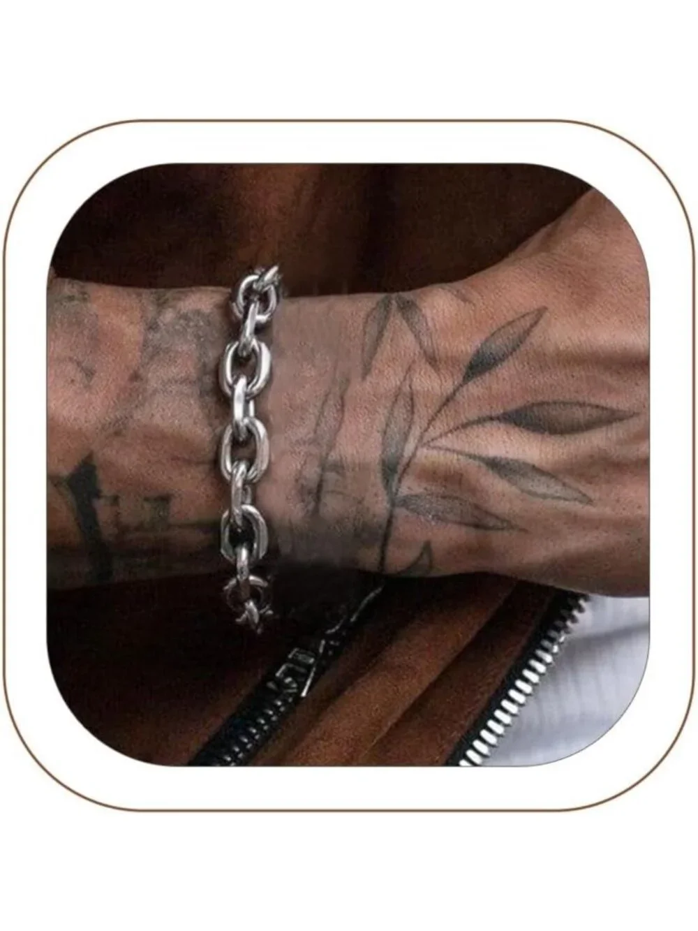 Stylish Stainless Steel Cable Chain Link Bracelet for Men & Women, 7mm-12mm